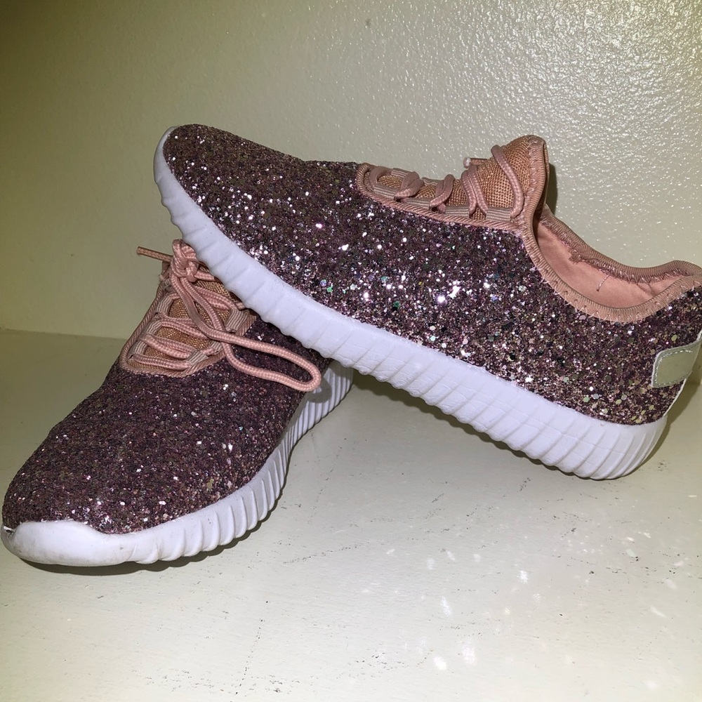 Pink Glitter Sneakers